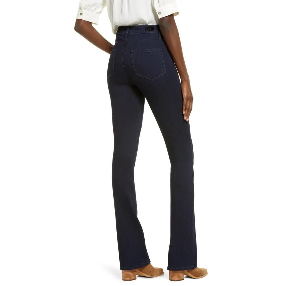PAIGE High Rise Manhattan Boot Cut Jeans in Brighton